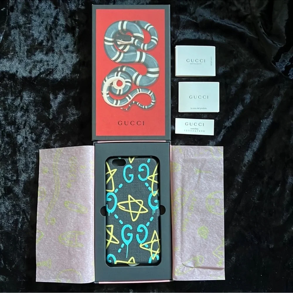 Gucci iPhone 7 Plus / 8 Plus Print Ghost Phone Case Authentic